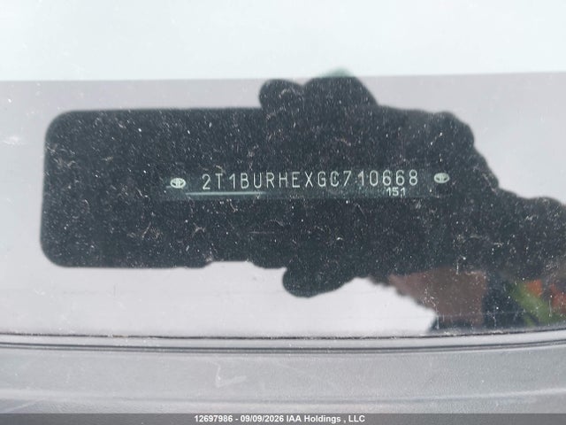 Toyota COROLLA CE 2016 2T1BURHEXGC710668 Image 19