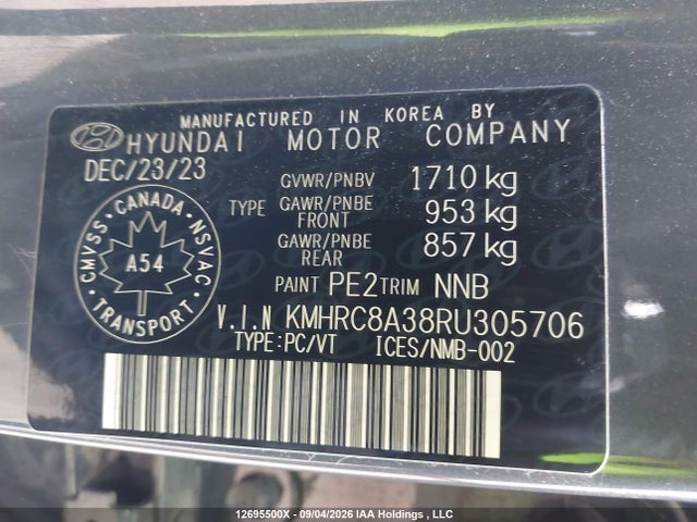 Hyundai Venue Preferred 2024 KMHRC8A38RU305706 Image 9