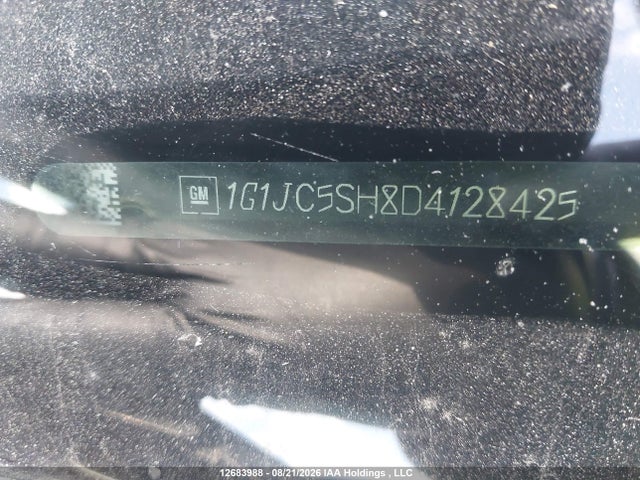 2013 Chevrolet Sonic Lt Auto მანქანა იყიდება აუქციონზე, vin: 1G1JC5SH8D4128425, აუქციონის ნომერი: 12683988