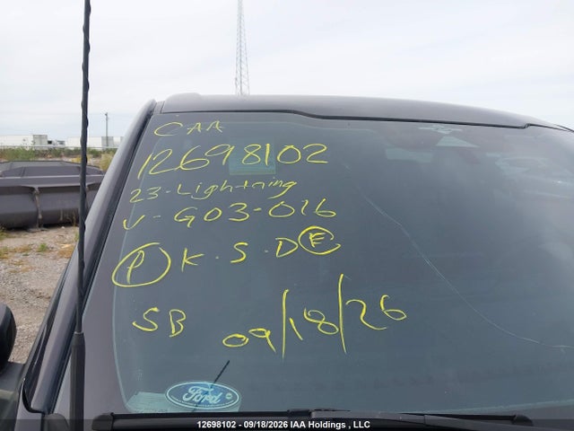 12698102 :رقم المزاد ، 1FTVW1EV7PWG03016 vin ، 2023 Ford F150 Lightning Pro/lightning Xlt/lightning Lariat/lightning Platinum مزاد بيع