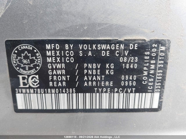 Volkswagen Jetta Trendline 2024 3VWNM7BU1RM014385 Image 9