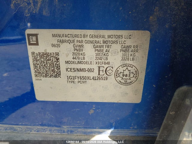 Chevrolet BOLT EV LT 2020 1G1FY6S0XL4126519 Image 19