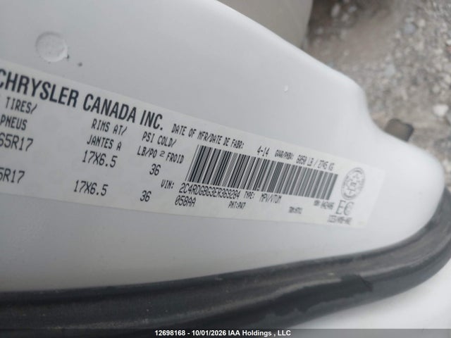 Dodge Grand Caravan Se/sxt 2014 2C4RDGBG3ER369284 Image 9