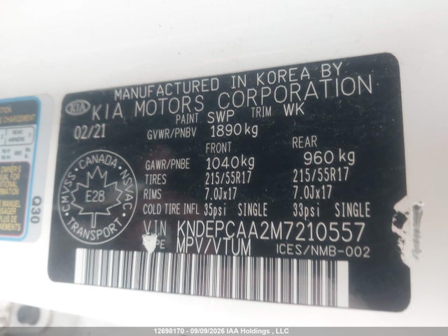 KIA Seltos Lx 2021 KNDEPCAA2M7210557 Image 9
