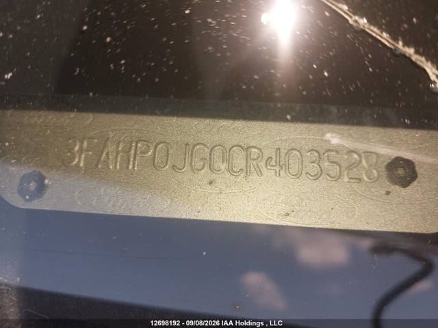 12698192 :رقم المزاد ، 3FAHP0JG0CR403528 vin ، 2012 Ford Fusion Sel مزاد بيع