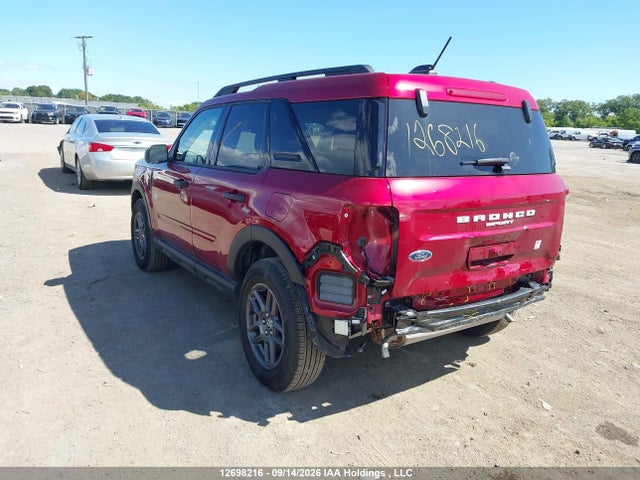 12698216 :رقم المزاد ، 3FMCR9BN6SRE77613 vin ، 2025 Ford Bronco Sport مزاد بيع