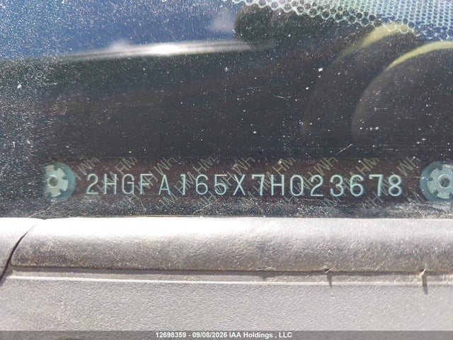 Aukcja sprzedaży 2007 Honda Civic Lx, vin: 2HGFA165X7H023678, numer aukcji: 12698359
