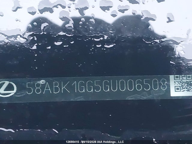 12698415 :رقم المزاد ، 58ABK1GG5GU006508 vin ، 2016 Lexus Es 350 350 مزاد بيع