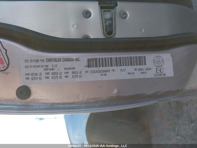 Aukcja sprzedaży 2012 Chrysler 300 Limited, vin: 2C3CCACG5CH248476, numer aukcji: 12698420