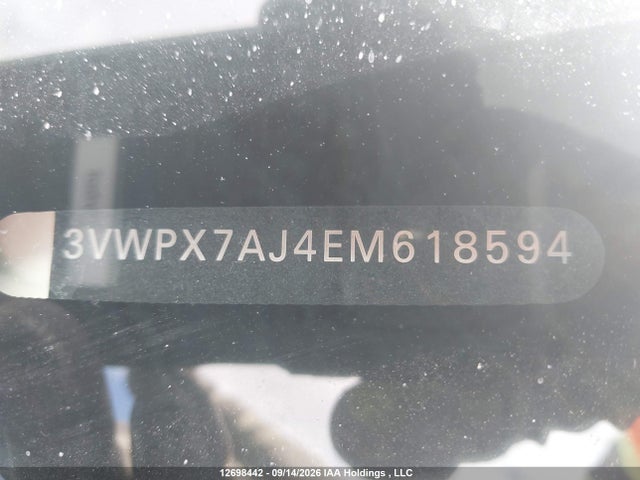 Продаж на аукціоні авто 2014 Volkswagen Jetta S/se, vin: 3VWPX7AJ4EM618594, номер лоту: 12698442