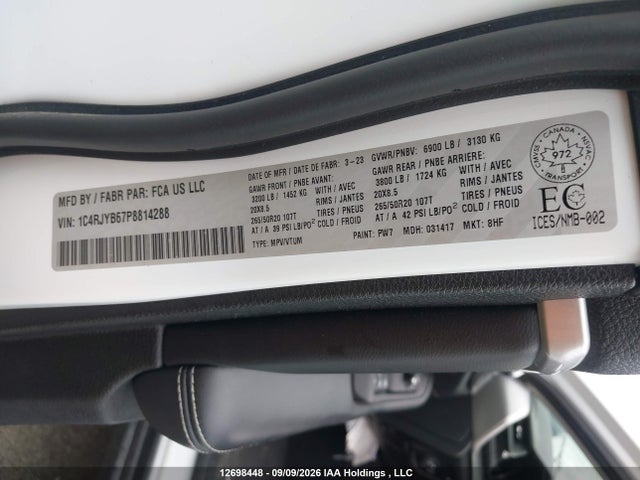 Jeep Grand Cherokee 4xe 2023 1C4RJYB67P8814288 Image 18