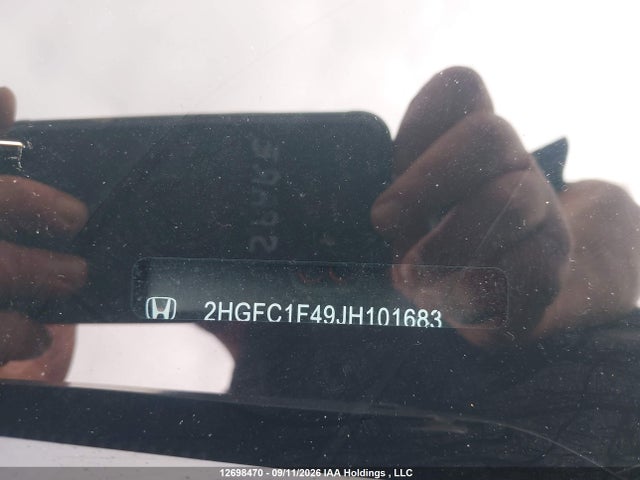Aukcja sprzedaży 2018 Honda Civic Ex-t, vin: 2HGFC1F49JH101683, numer aukcji: 12698470