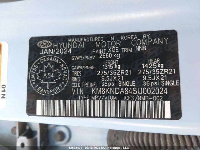 Auction sale of the 2025 Hyundai Ioniq 5 N Awd, vin: KM8KNDA84SU002024, lot number: 12698478