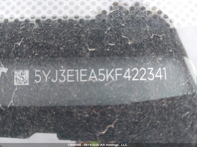Aukcja sprzedaży 2019 Tesla Model 3, vin: 5YJ3E1EA5KF422341, numer aukcji: 12698486