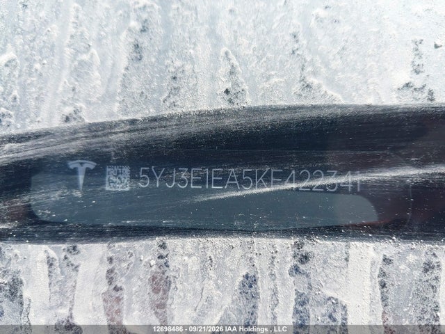Aukcja sprzedaży 2019 Tesla Model 3, vin: 5YJ3E1EA5KF422341, numer aukcji: 12698486