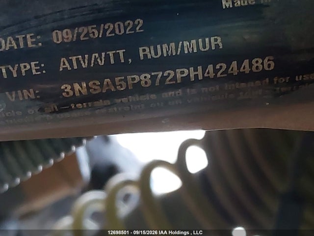 12698501 :رقم المزاد ، 3NSA5P872PH424486 vin ، 2023 Polaris Rzr Trail Premium مزاد بيع
