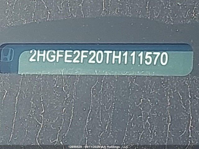 Aukcja sprzedaży 2026 Honda Civic, vin: 2HGFE2F20TH111570, numer aukcji: 12698529