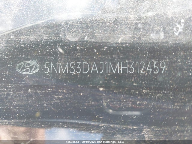 Hyundai Santa Fe Sel 2021 5NMS3DAJ1MH312459 Image 9