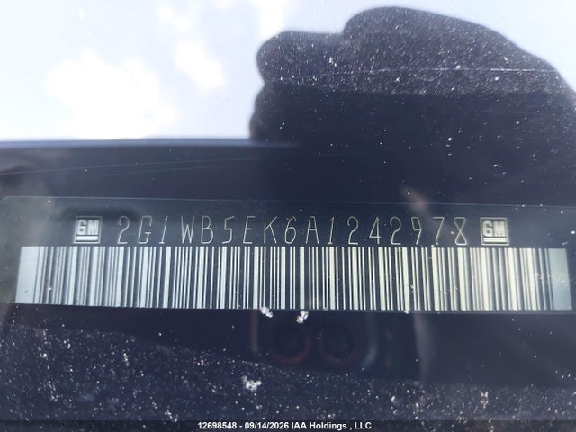 Aukcja sprzedaży 2010 Chevrolet Impala Lt, vin: 2G1WB5EK6A1242978, numer aukcji: 12698548