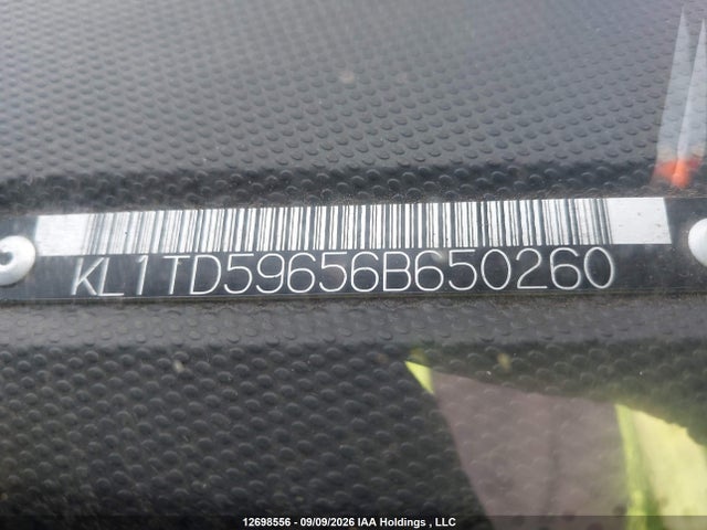 2006 Chevrolet Aveo Ls მანქანა იყიდება აუქციონზე, vin: KL1TD59656B650260, აუქციონის ნომერი: 12698556