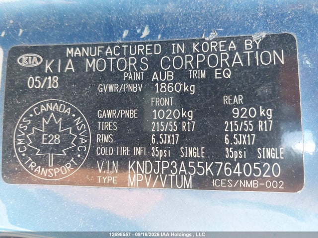 KIA Soul 2019 KNDJP3A55K7640520 Image 9