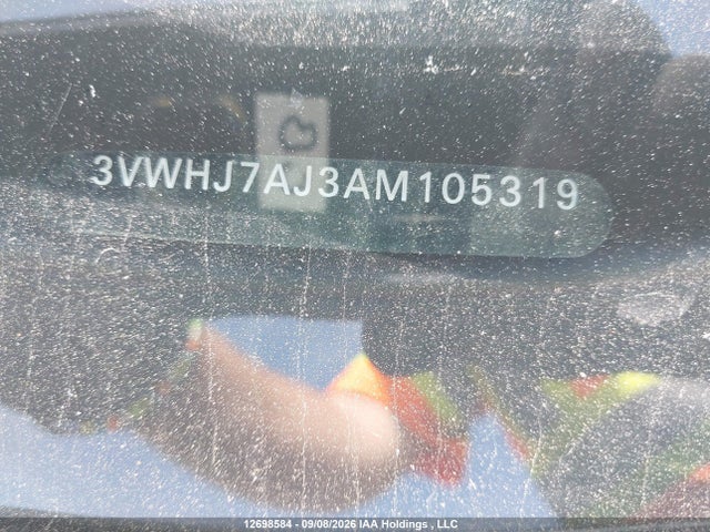 Продаж на аукціоні авто 2010 Volkswagen Jetta 2.0t, vin: 3VWHJ7AJ3AM105319, номер лоту: 12698584