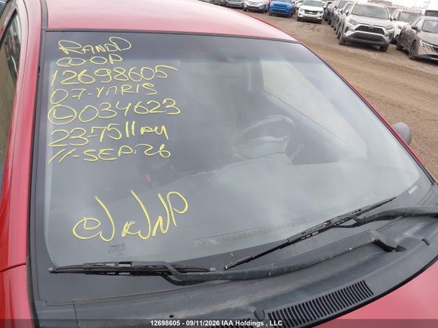 12698605 :رقم المزاد ، JTDBT923671034623 vin ، 2007 Toyota Yaris مزاد بيع