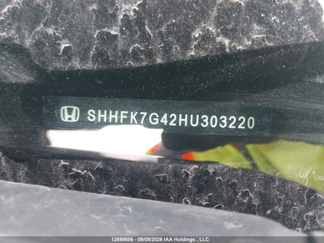 Продаж на аукціоні авто 2017 Honda Civic Sport, vin: SHHFK7G42HU303220, номер лоту: 12698606