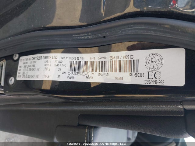 12698619 :رقم المزاد ، 1C4PJMCB8FW533476 vin ، 2015 Jeep Cherokee North مزاد بيع