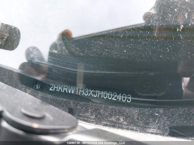 2018 Honda Cr-v Lx მანქანა იყიდება აუქციონზე, vin: 2HKRW1H3XJH002403, აუქციონის ნომერი: 12698738