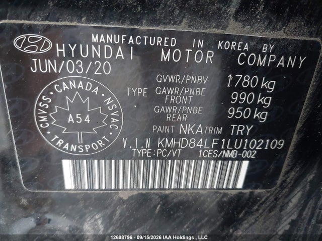 2020 Hyundai Elantra Preferred With Sun And Safety Package Auto Ivt მანქანა იყიდება აუქციონზე, vin: KMHD84LF1LU102109, აუქციონის ნომერი: 12698796