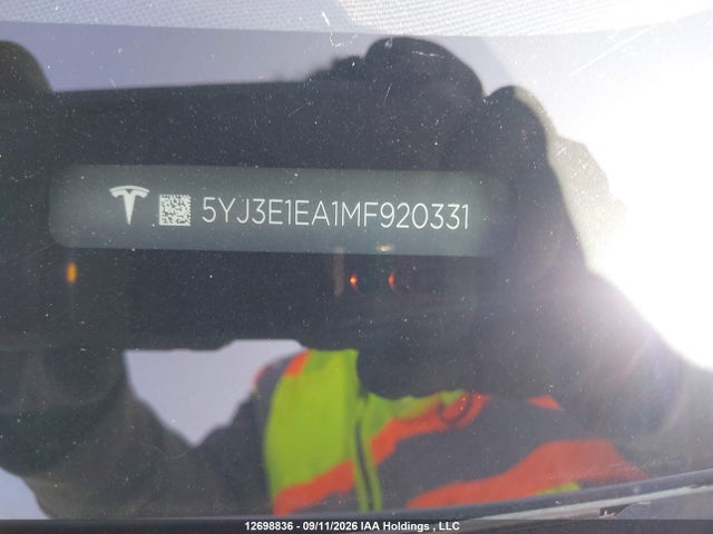 5YJ3E1EA1MF920331 Tesla Model 3 Standard Range/standard Range Plus