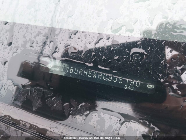 2T1BURHEXHC935190 Toyota Corolla L/le/xle/se/xse