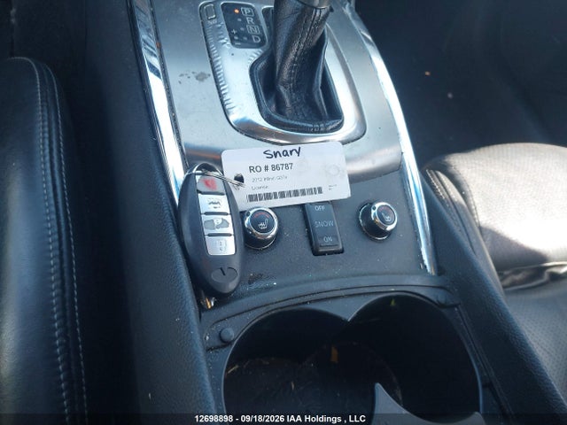 Aukcja sprzedaży 2012 Infiniti G37x, vin: JN1CV6ARXCM671075, numer aukcji: 12698898