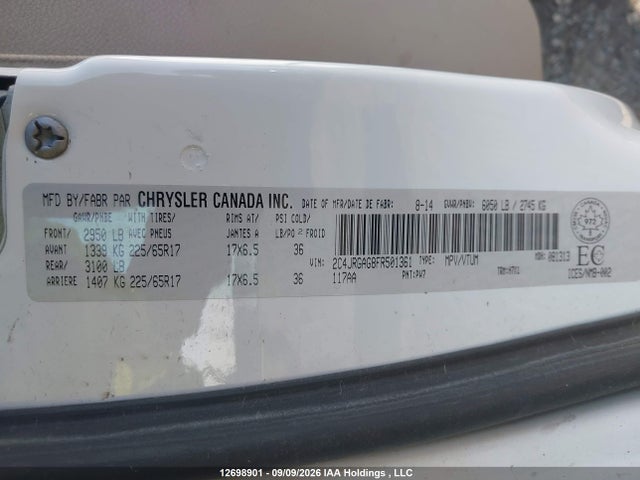 Продажа на аукционе авто 2015 Ram Cargo, vin: 2C4JRGAG8FR501361, номер лота: 12698901