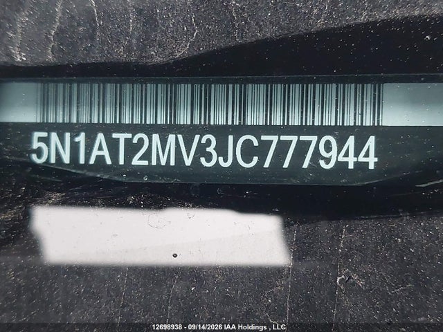 5N1AT2MV3JC777944 Nissan Rogue Sv/sl