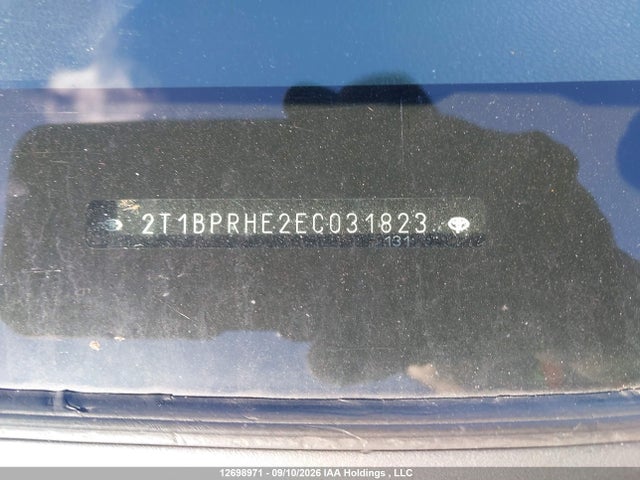 Продажа на аукционе авто 2014 Toyota Corolla Le Eco Upgrade, vin: 2T1BPRHE2EC031823, номер лота: 12698971