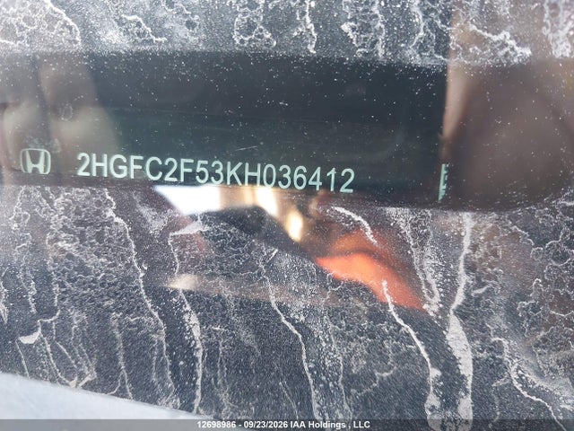 Honda Civic Lx 2019 2HGFC2F53KH036412 Image 17