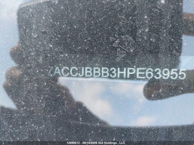 Aukcja sprzedaży 2017 Jeep Renegade Latitude, vin: ZACCJBBB3HPE63955, numer aukcji: 12699012