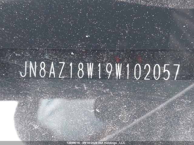 Auction sale of the 2009 Nissan Murano S/sl/le, vin: JN8AZ18W19W102057, lot number: 12699016