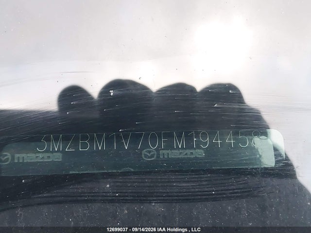 Продажа на аукционе авто 2015 Mazda Mazda3 Gs, vin: 3MZBM1V70FM194458, номер лота: 12699037