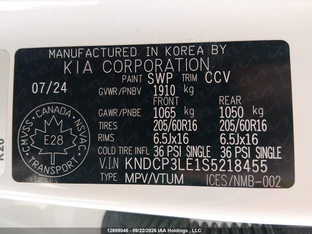 KIA NIRO LX 2025 KNDCP3LE1S5218455 Image 9