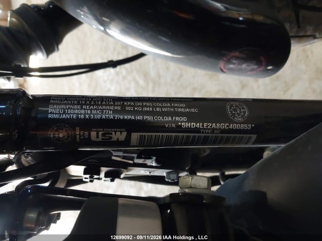 Продаж на аукціоні авто 2016 Harley-davidson Xl883 Iron 883, vin: 5HD4LE2A8GC400853, номер лоту: 12699092