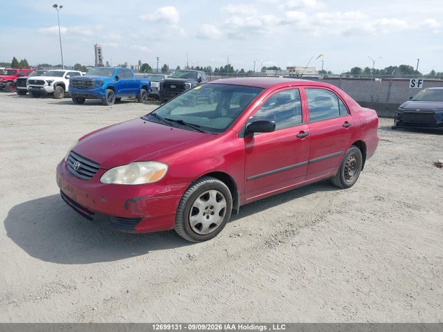 12699131 :رقم المزاد ، 2T1BR32EX3C704760 vin ، 2003 Toyota Corolla Ce/le/sport مزاد بيع