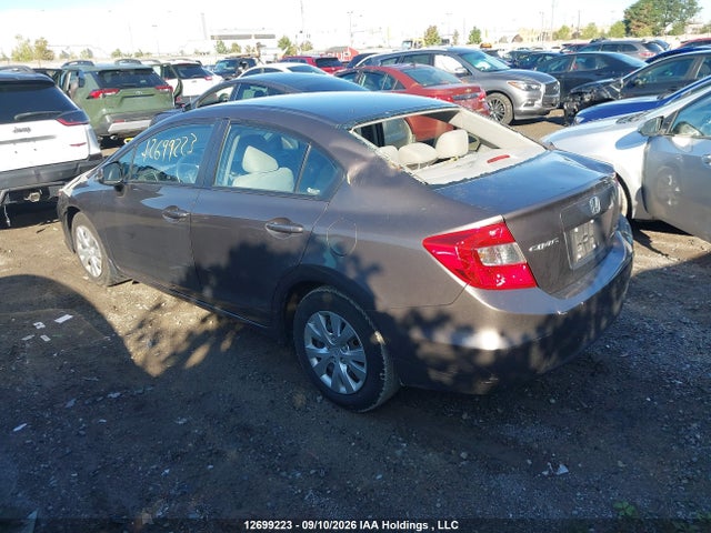12699223 :رقم المزاد ، 2HGFB2F49CH037432 vin ، 2012 Honda Civic Lx مزاد بيع
