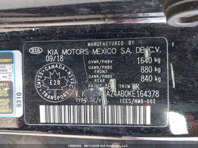 KIA Rio 2019 3KPA24AB0KE164378 Image 21