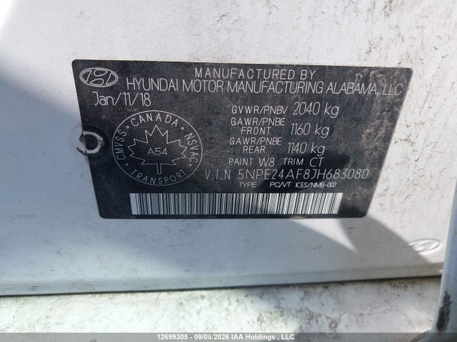 Hyundai SONATA SE 2018 5NPE24AF8JH683080 Image 18