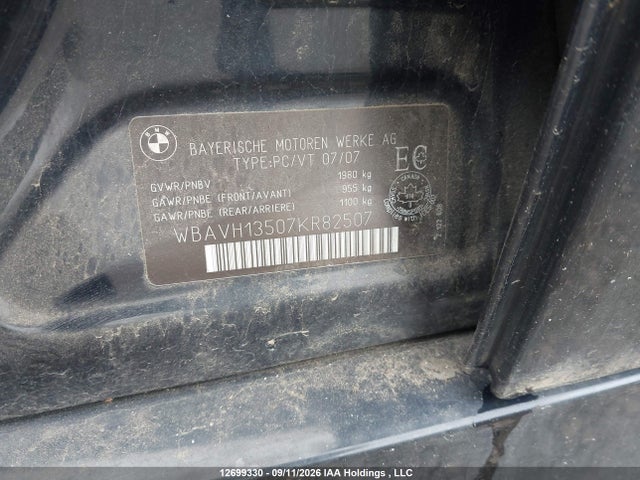 Auction sale of the 2007 Bmw 3 Series 323i, vin: WBAVH13507KR82507, lot number: 12699330