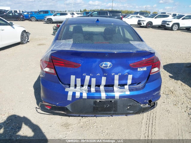 2020 Hyundai Elantra Sel/value/limited მანქანა იყიდება აუქციონზე, vin: KMHD84LF3LU907030, აუქციონის ნომერი: 12699353
