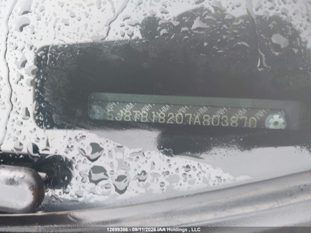 12699386 :رقم المزاد ، 5J8TB18207A803870 vin ، 2007 Acura Rdx مزاد بيع